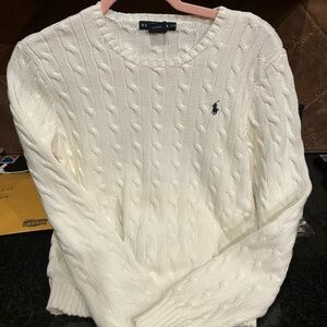 Ralph Lauren Ivory Cable Knit Sweater
